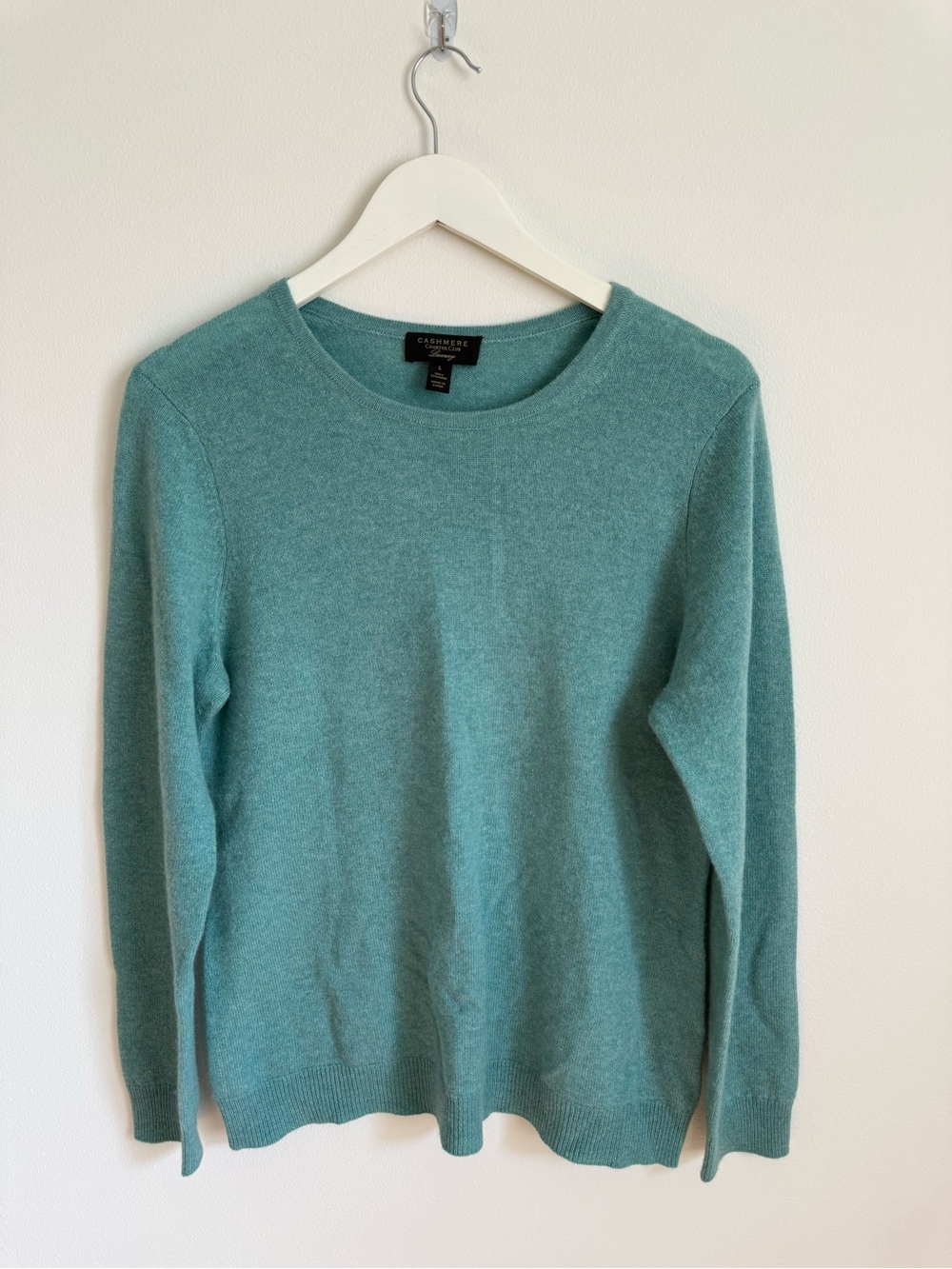 Charter Club Teal Crewneck cashmere Sweater